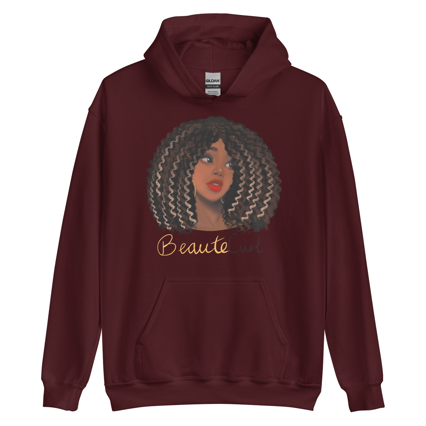 Wavy Hair Beaute Unisex Hoodie