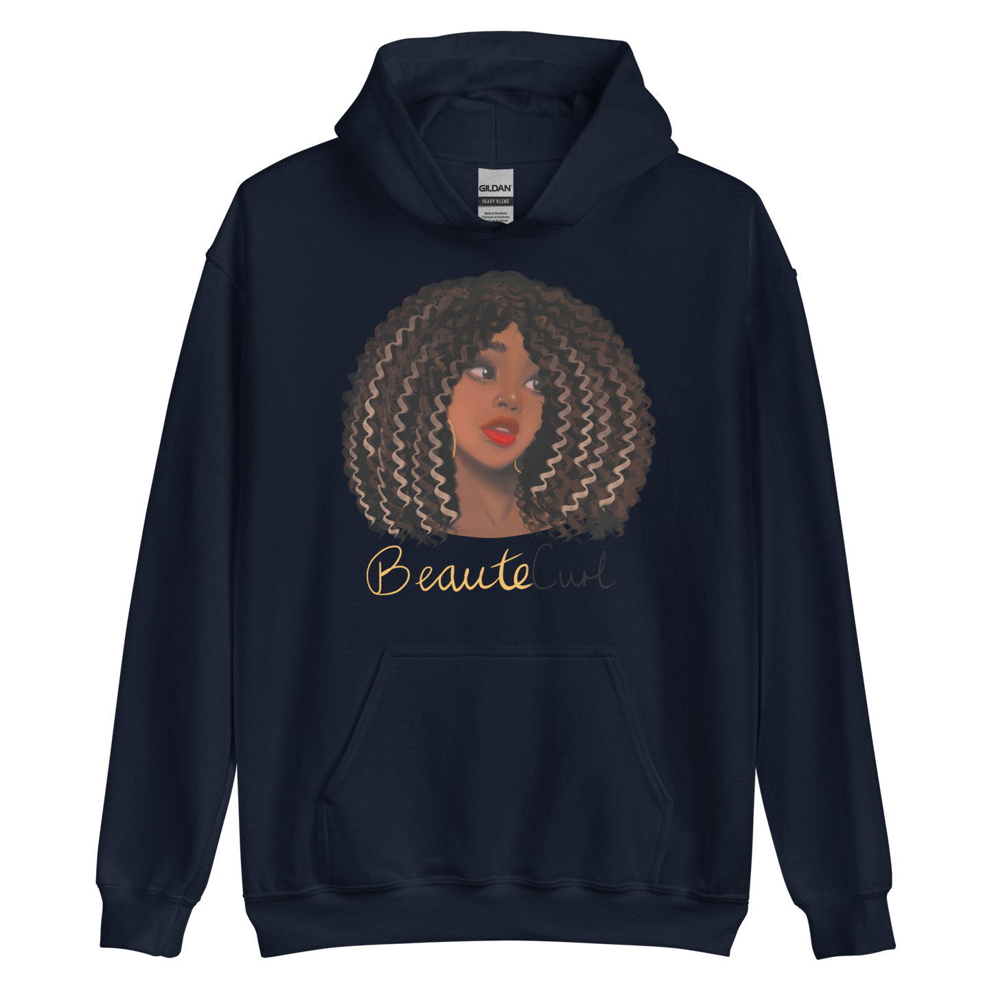 Wavy Hair Beaute Unisex Hoodie