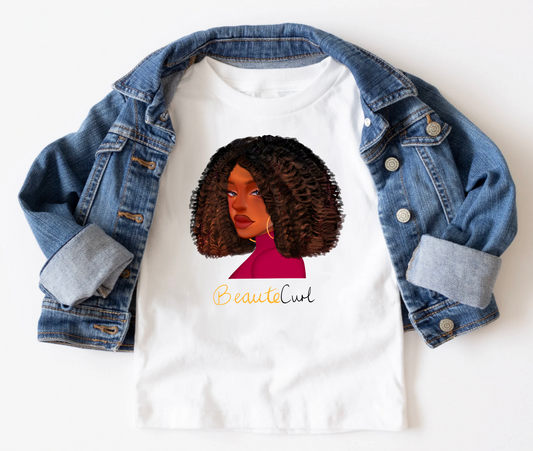 Curly Bob Beaute Youth Short Sleeve T-Shirt