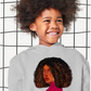Curly Bob Beaute youth fleece hoodie