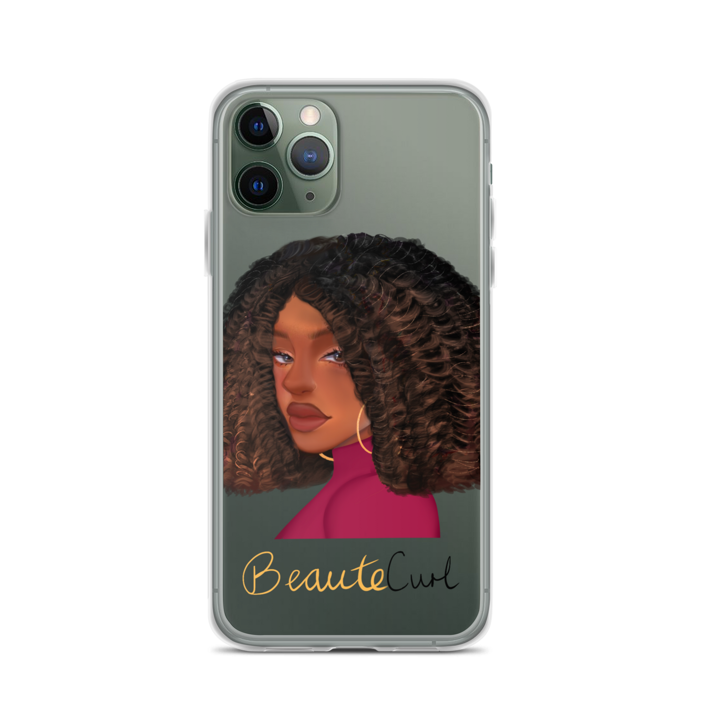 Curly Bob Beaute iPhone Case