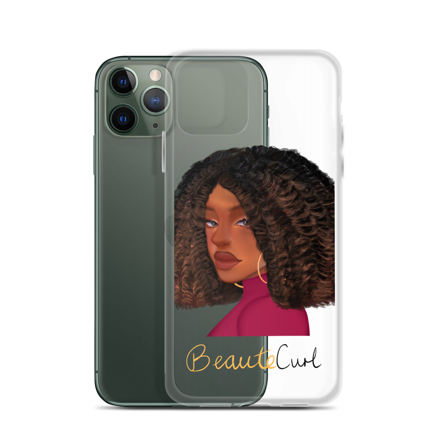 Curly Bob Beaute iPhone Case