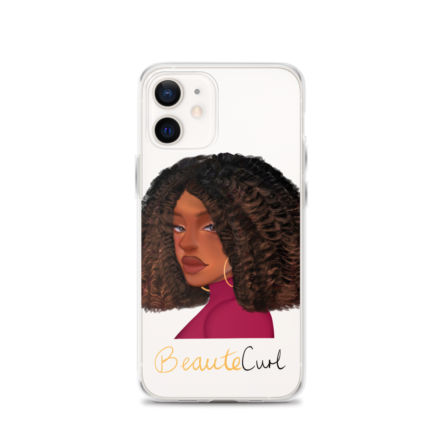 Curly Bob Beaute iPhone Case