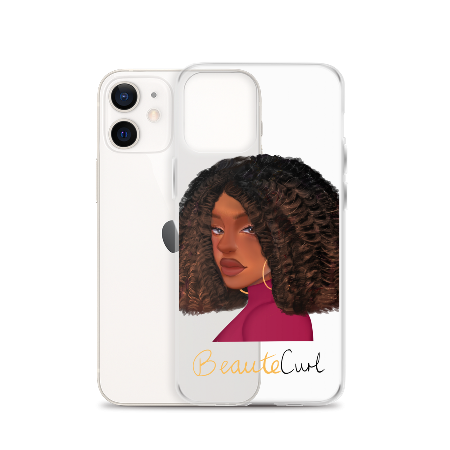 Curly Bob Beaute iPhone Case