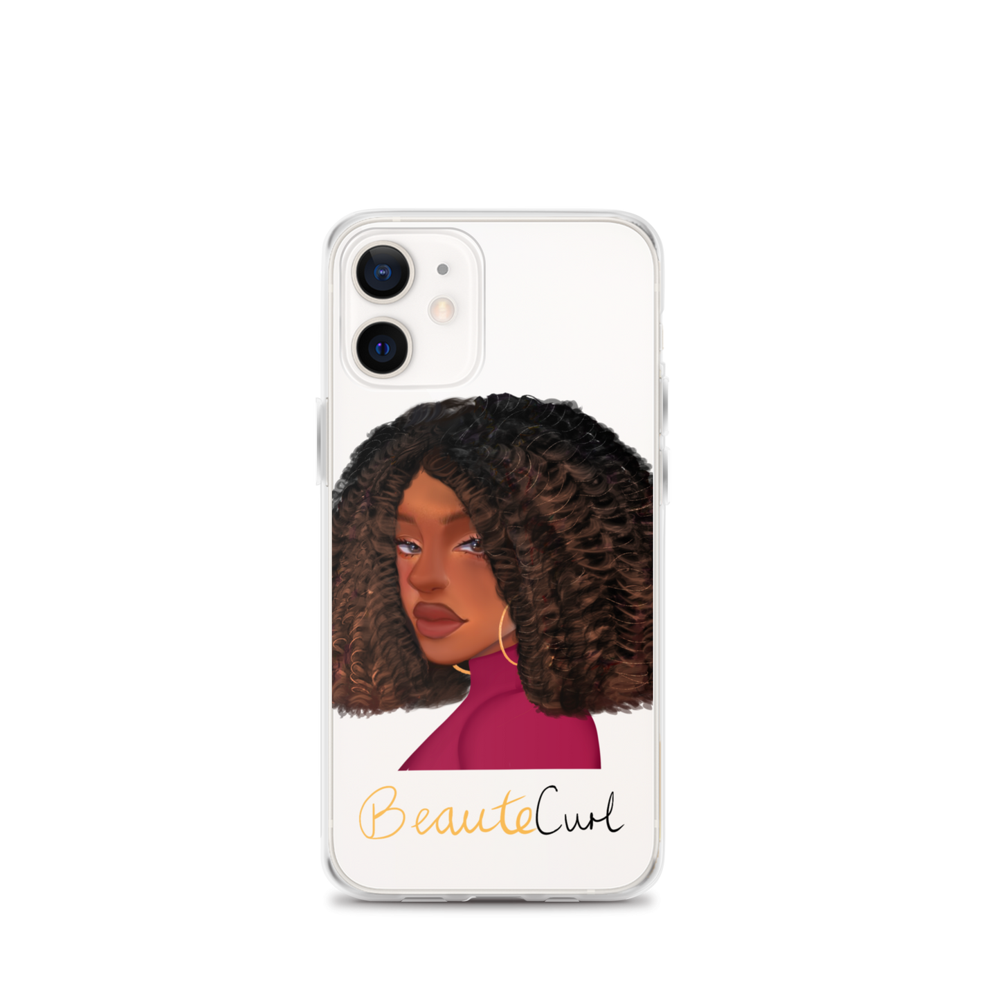 Curly Bob Beaute iPhone Case