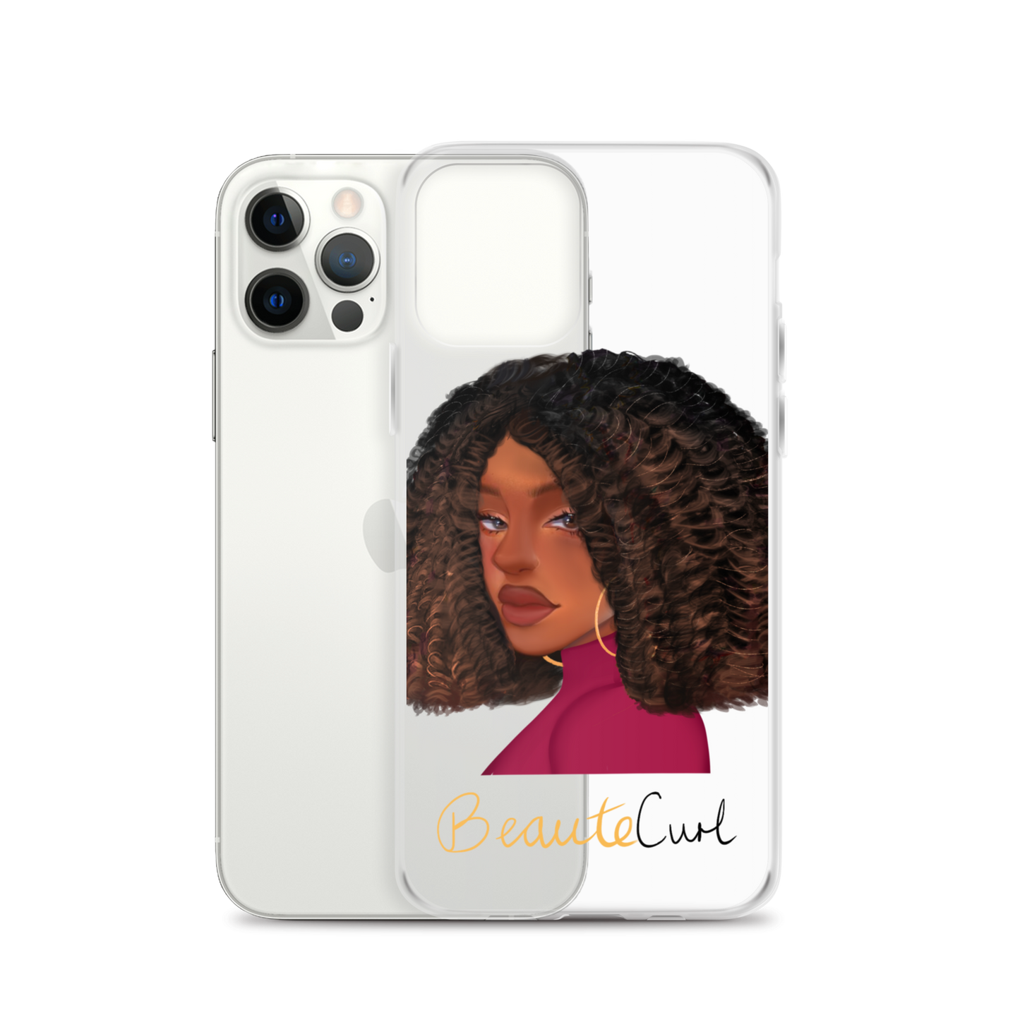 Curly Bob Beaute iPhone Case