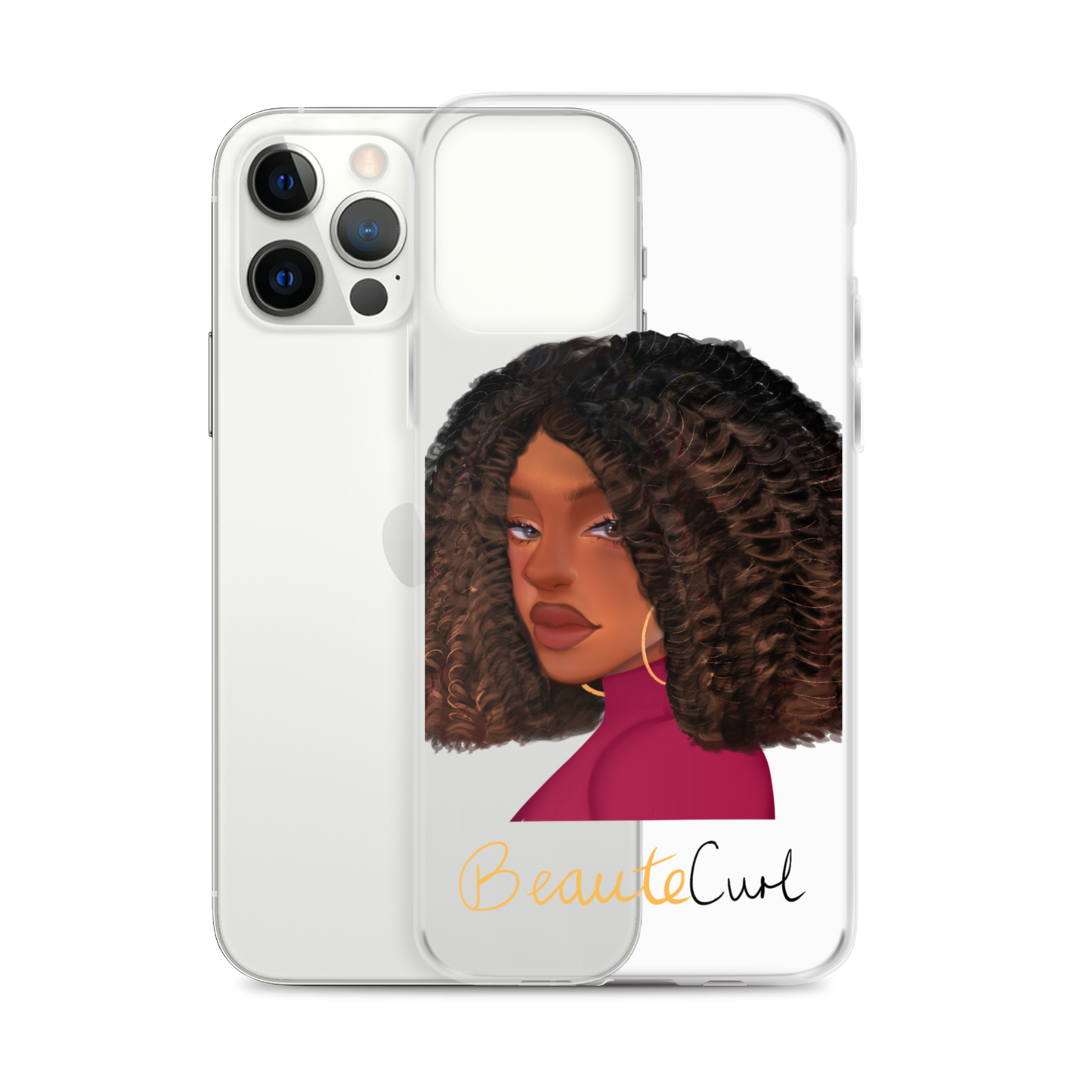 Curly Bob Beaute iPhone Case