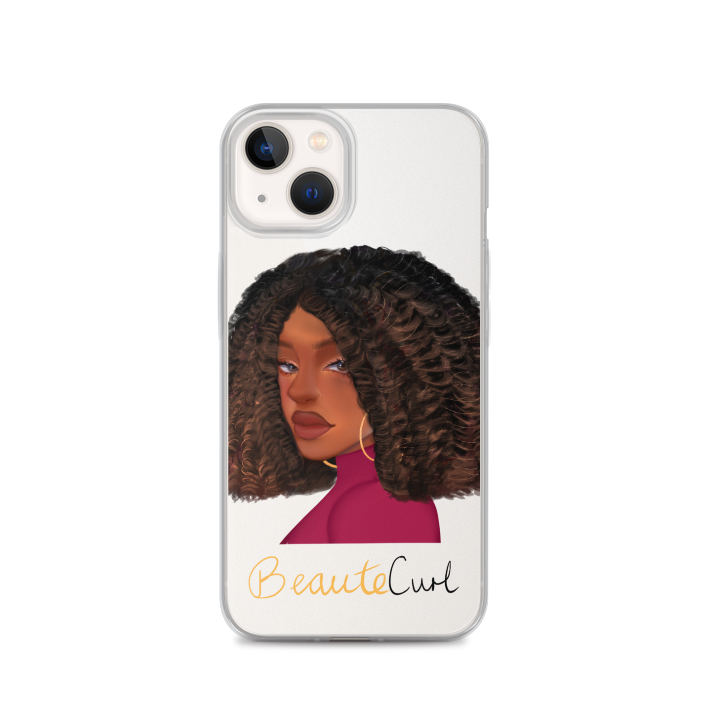 Curly Bob Beaute iPhone Case