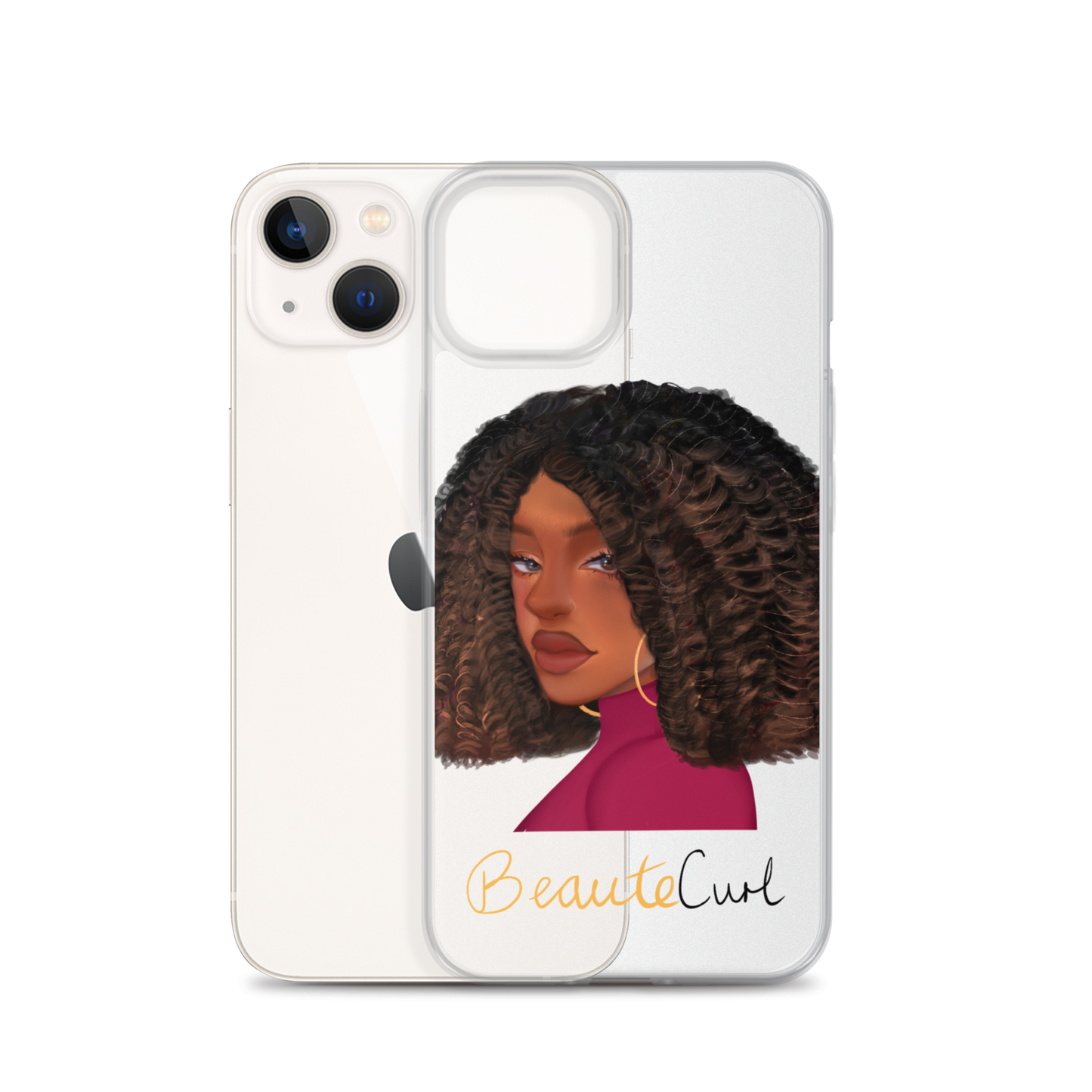 Curly Bob Beaute iPhone Case