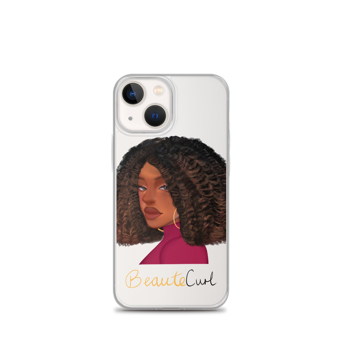 Curly Bob Beaute iPhone Case