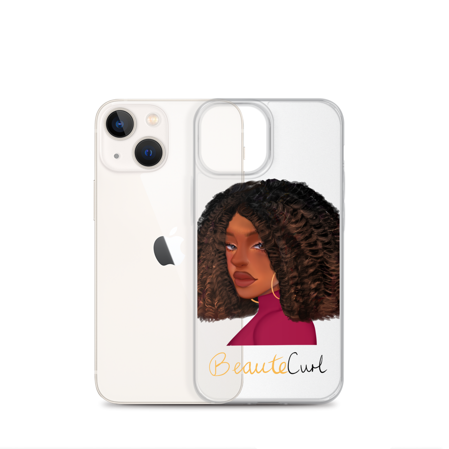 Curly Bob Beaute iPhone Case