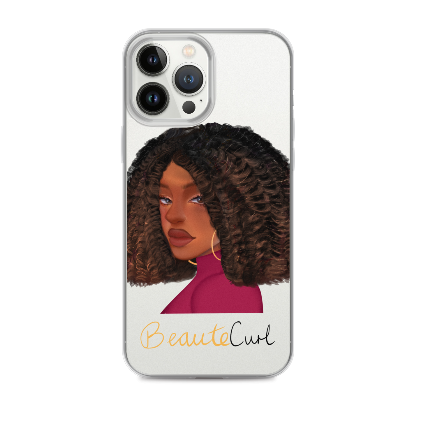 Curly Bob Beaute iPhone Case