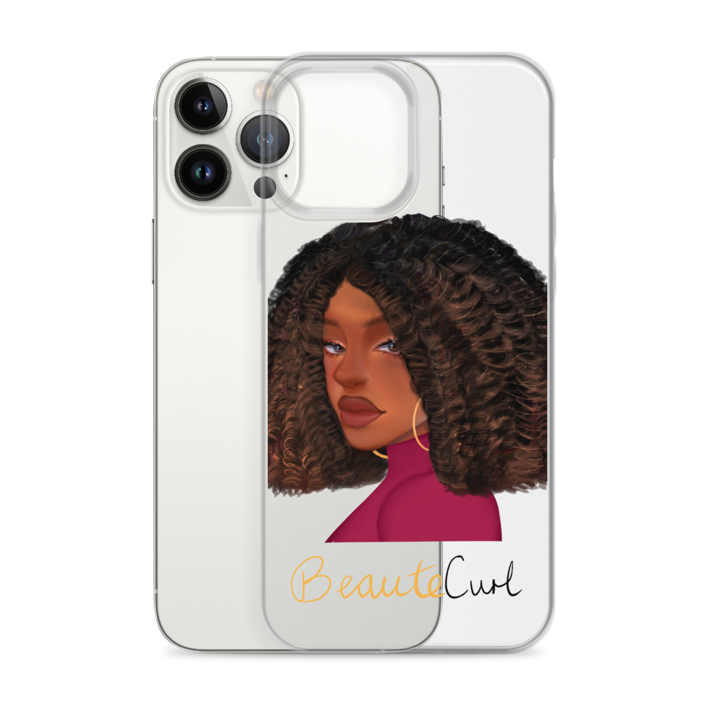 Curly Bob Beaute iPhone Case