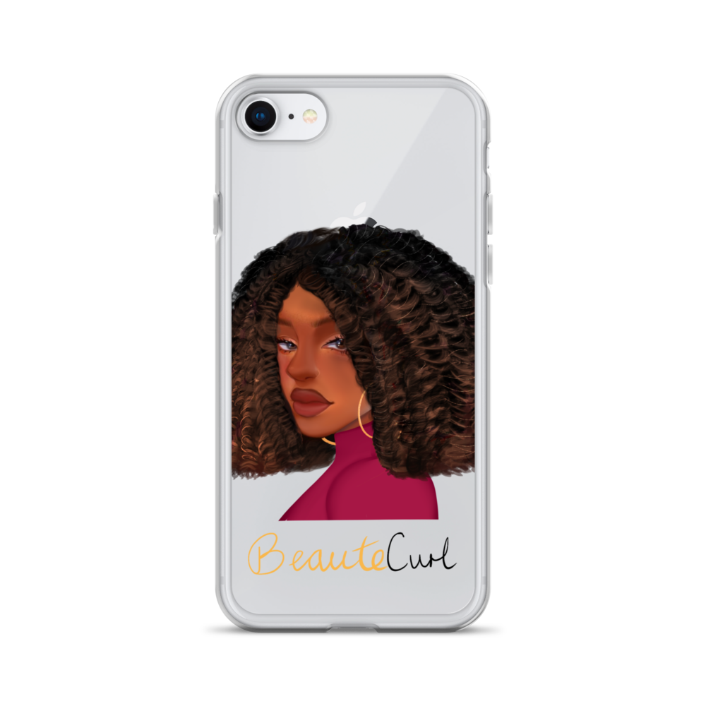 Curly Bob Beaute iPhone Case