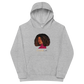 Curly Bob Beaute youth fleece hoodie