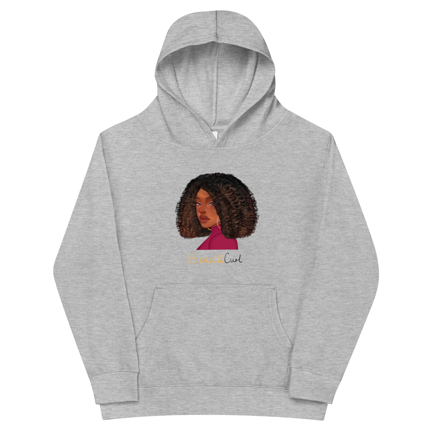 Curly Bob Beaute youth fleece hoodie