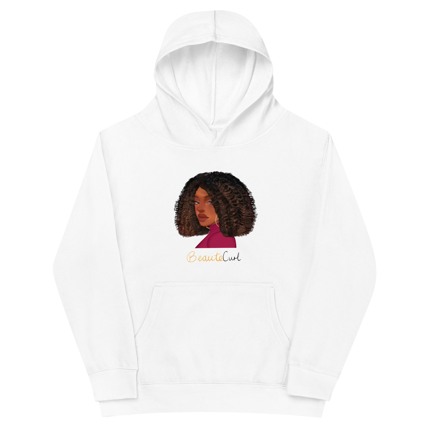 Curly Bob Beaute youth fleece hoodie