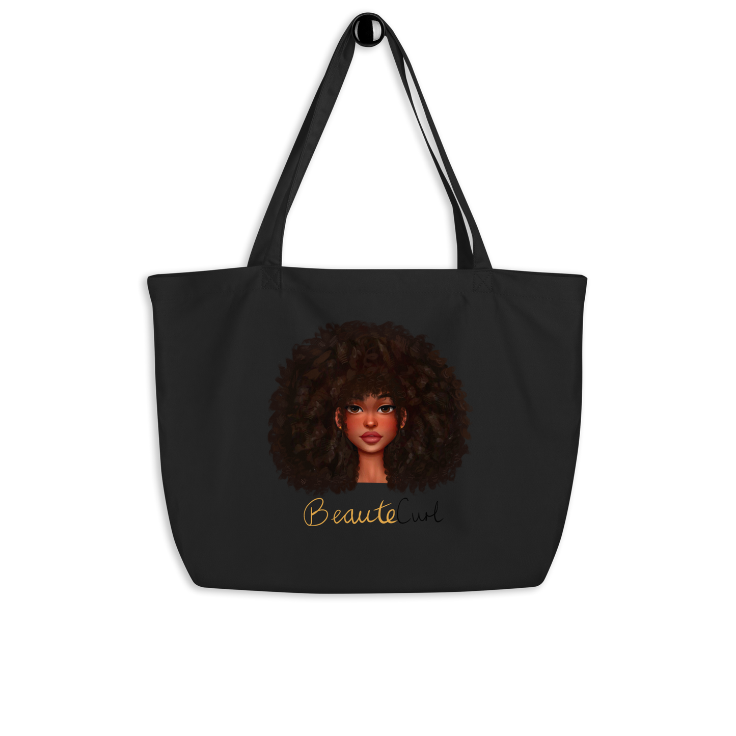 Afro Beaute Large organic tote bag