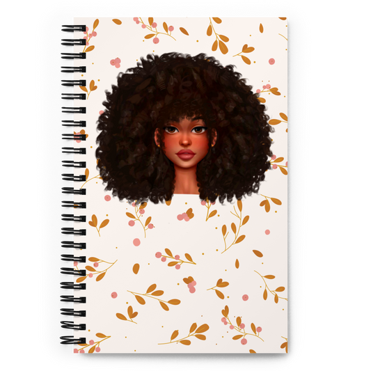 Afro Beaute Spiral notebook