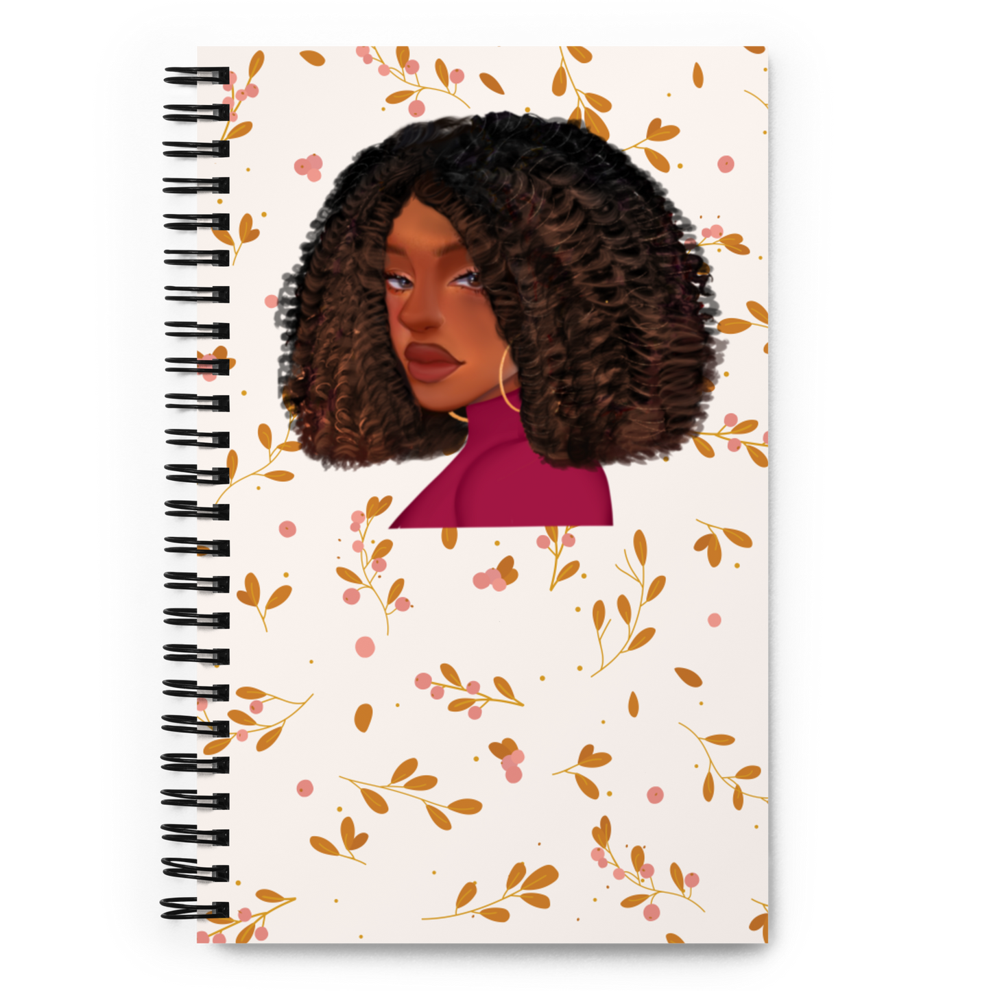 Curly Bob Beaute Spiral notebook