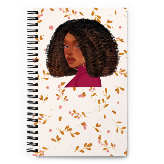 Curly Bob Beaute Spiral notebook