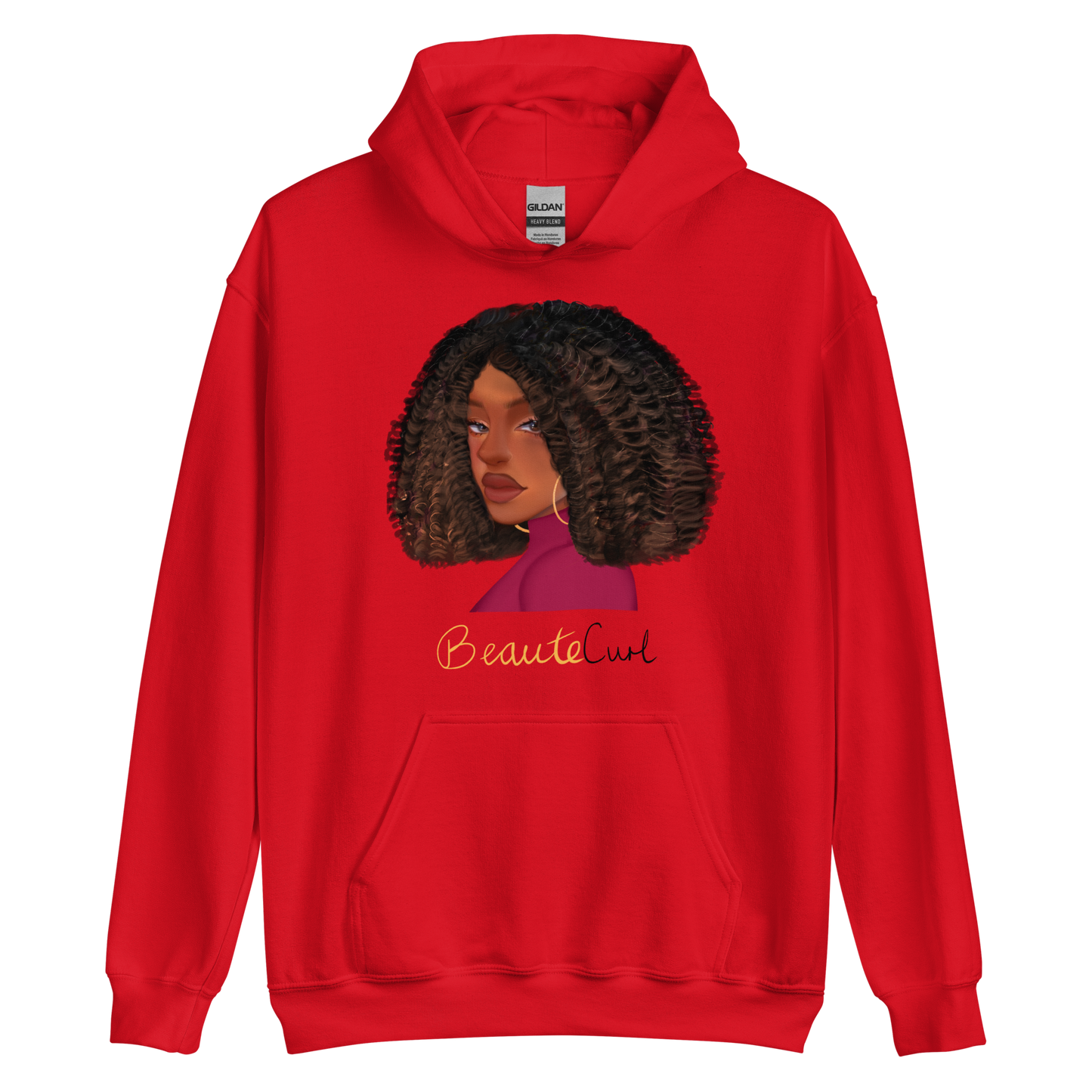 Curly Bob Beaute Unisex Hoodie