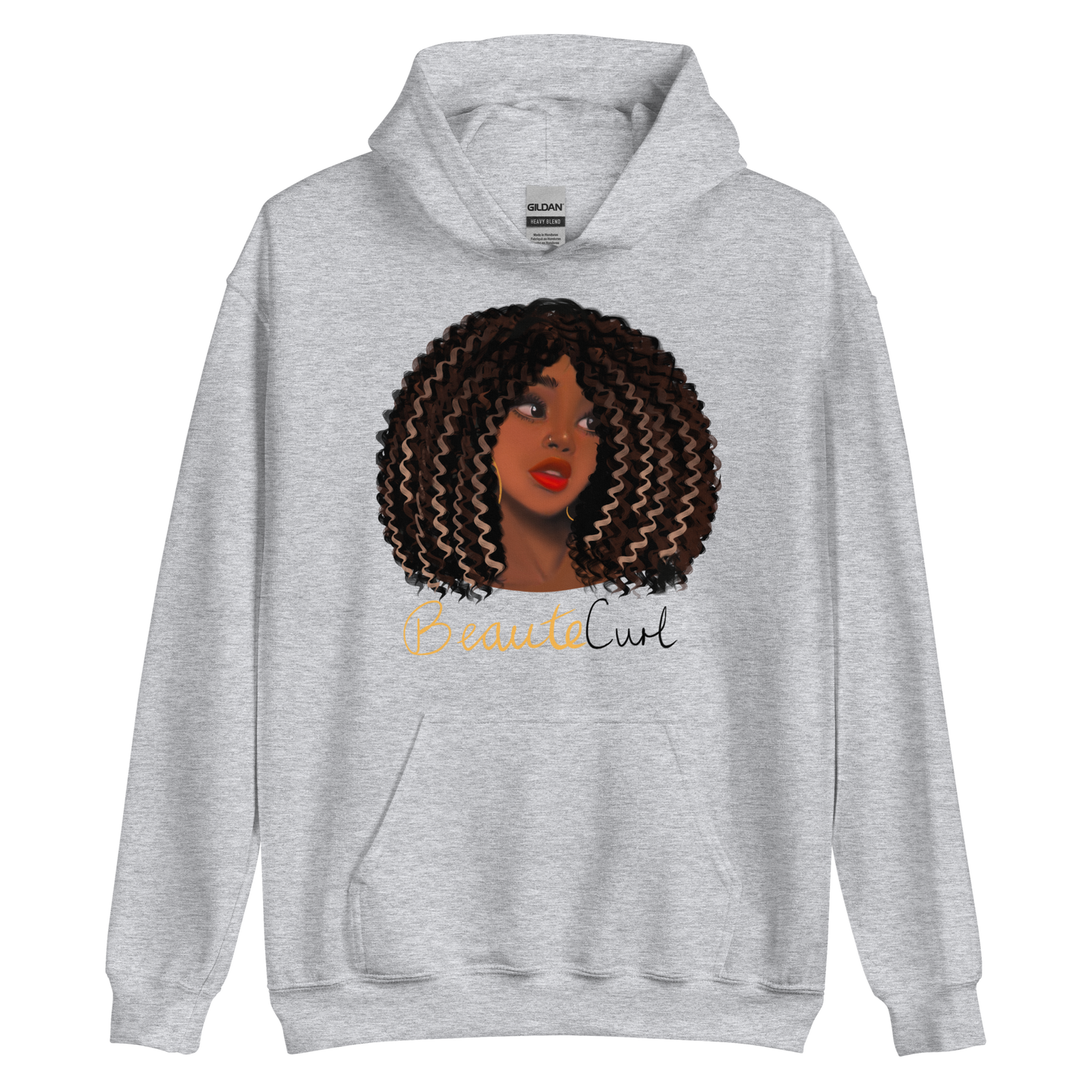 Wavy Hair Beaute Unisex Hoodie