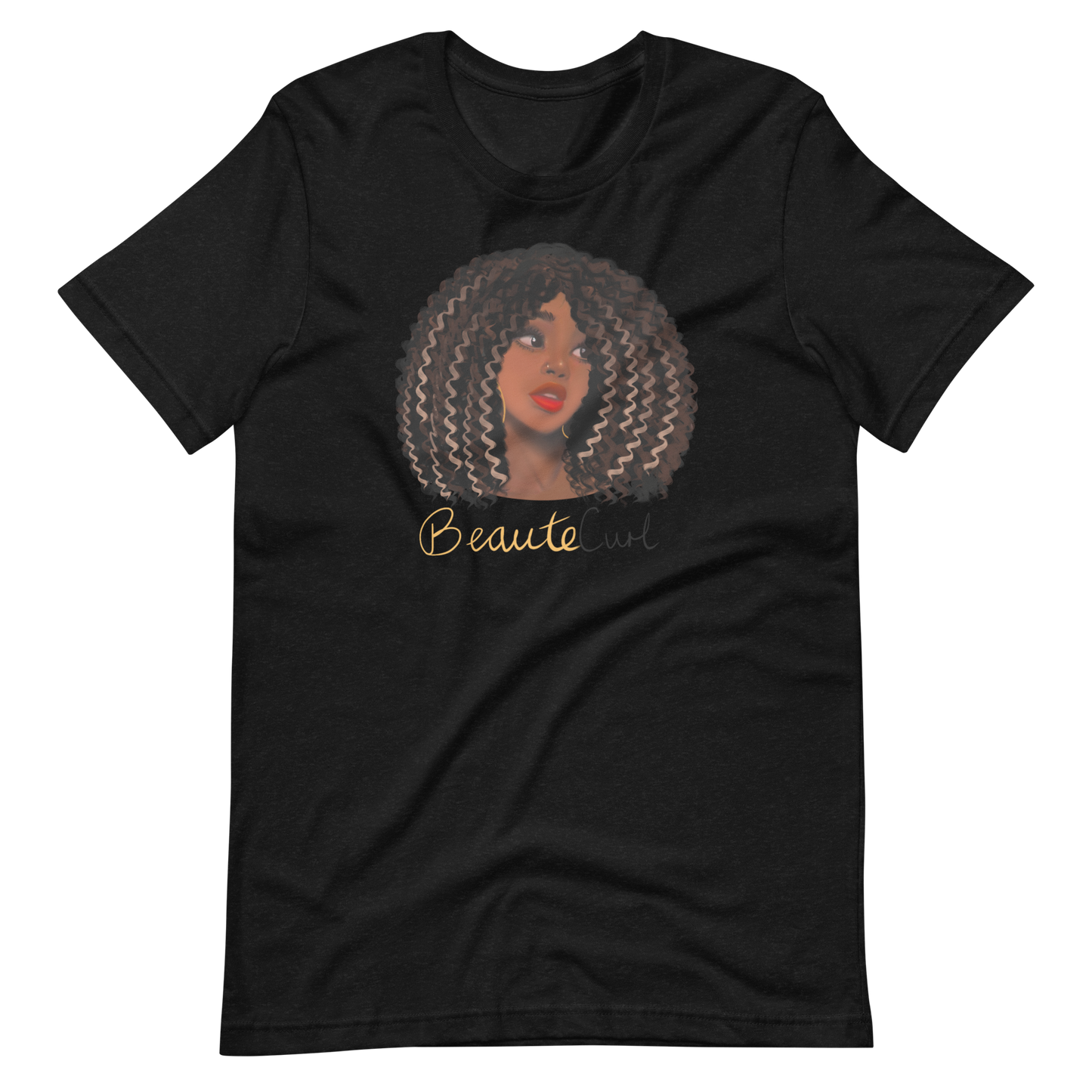 Wavy Hair Beaute Unisex t-shirt