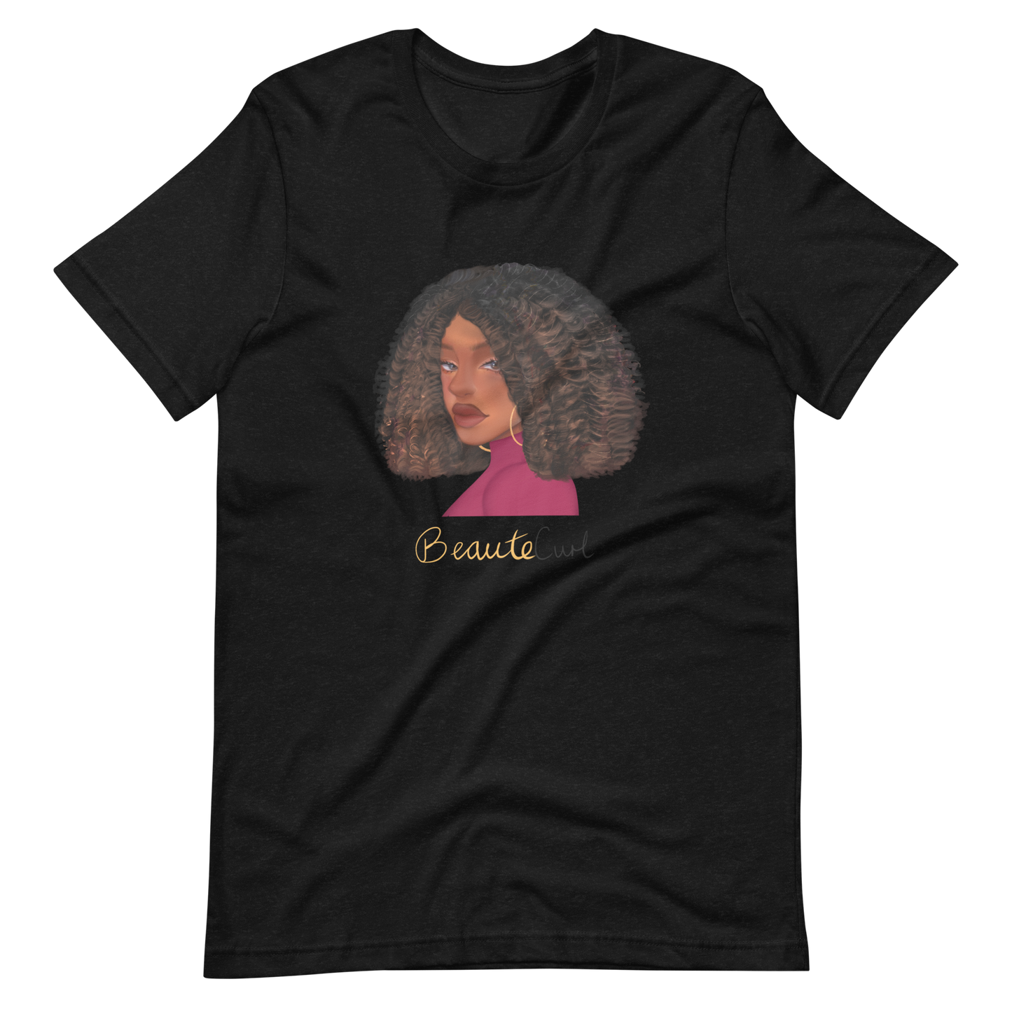 Curly Bob Beaute Unisex t-shirt