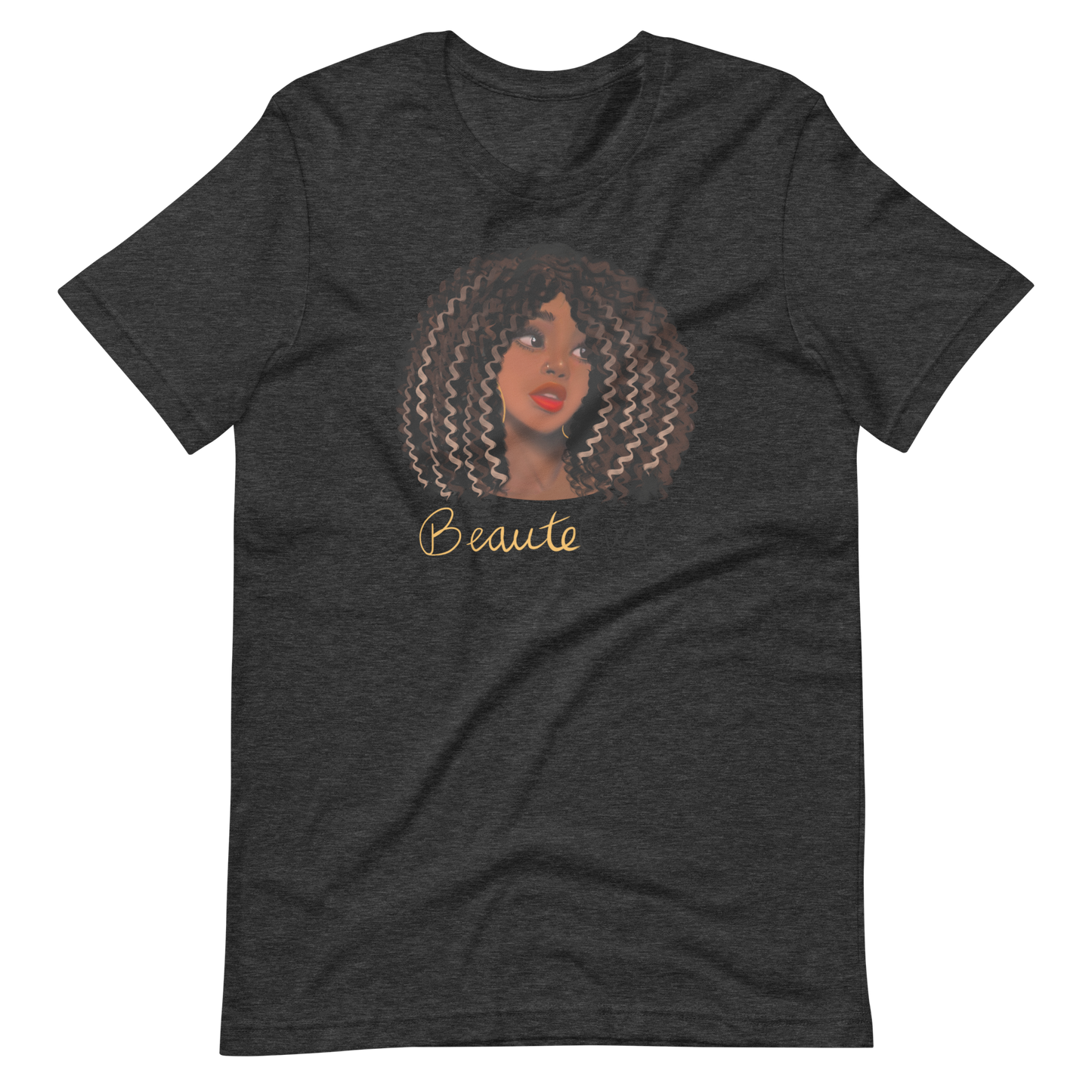 Wavy Hair Beaute Unisex t-shirt