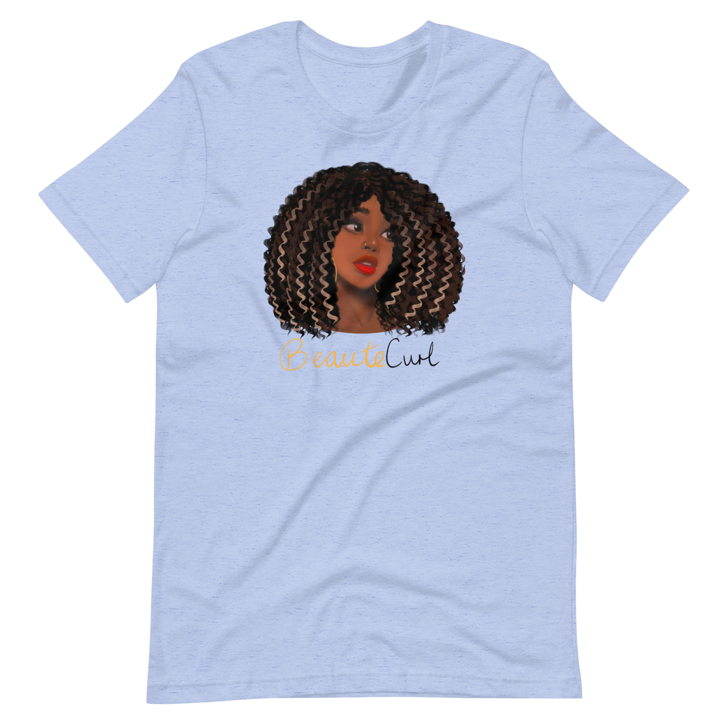 Wavy Hair Beaute Unisex t-shirt