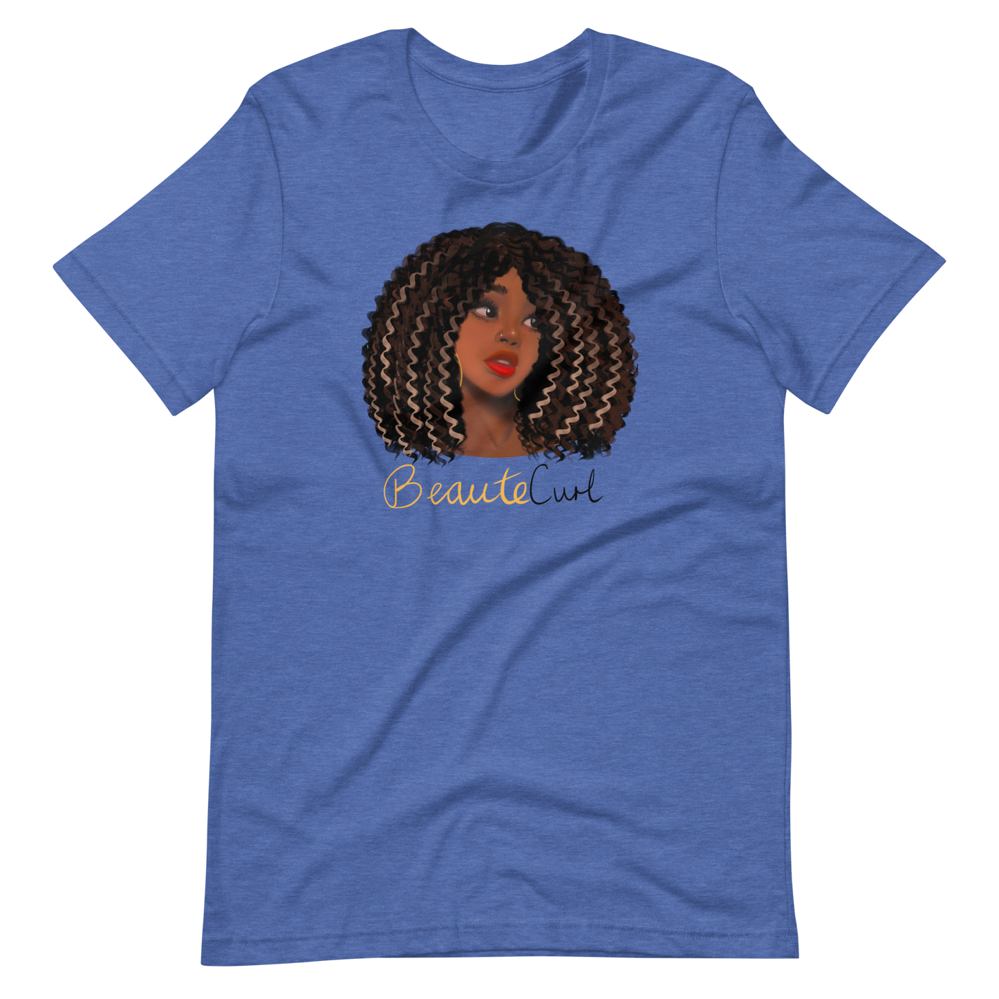 Wavy Hair Beaute Unisex t-shirt