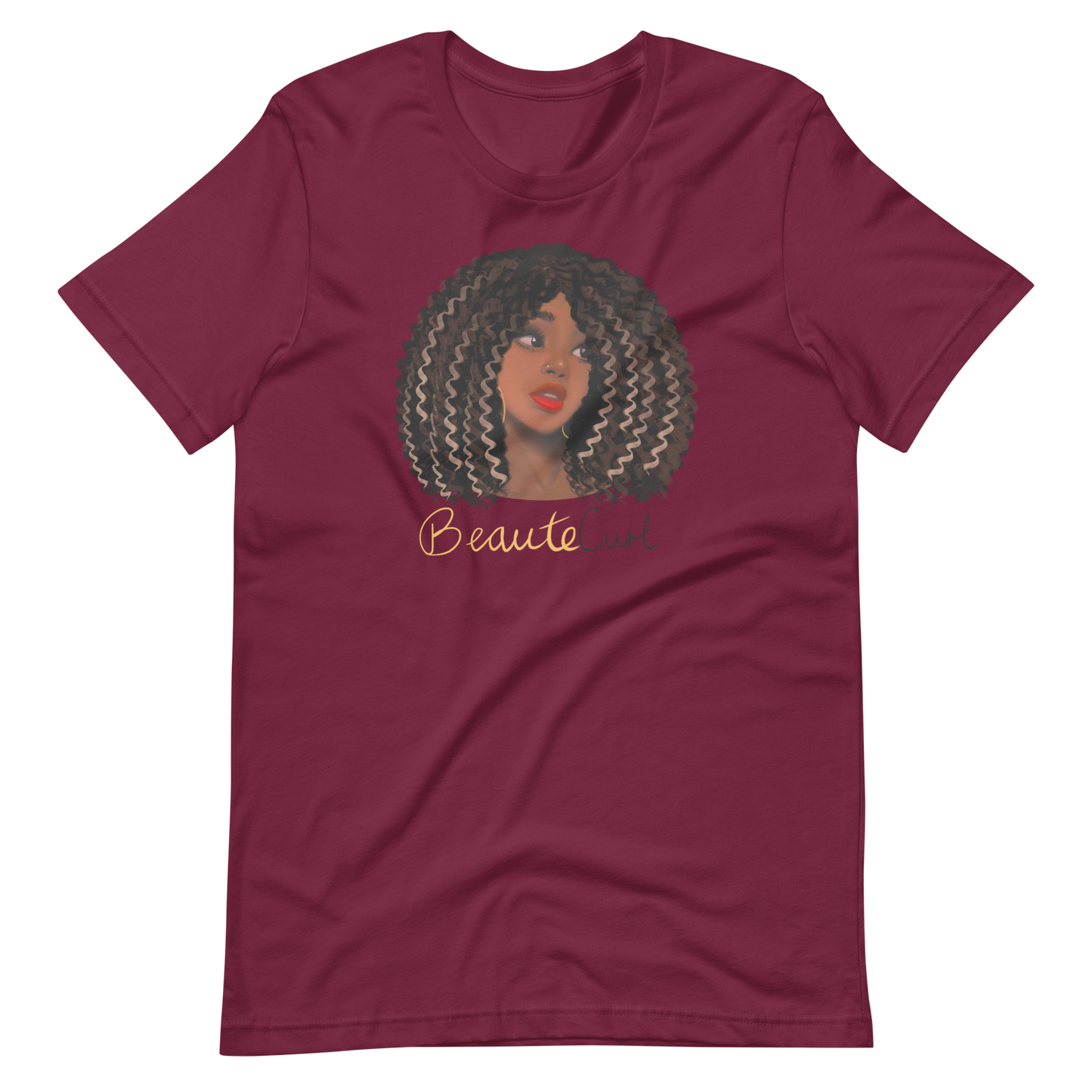 Wavy Hair Beaute Unisex t-shirt