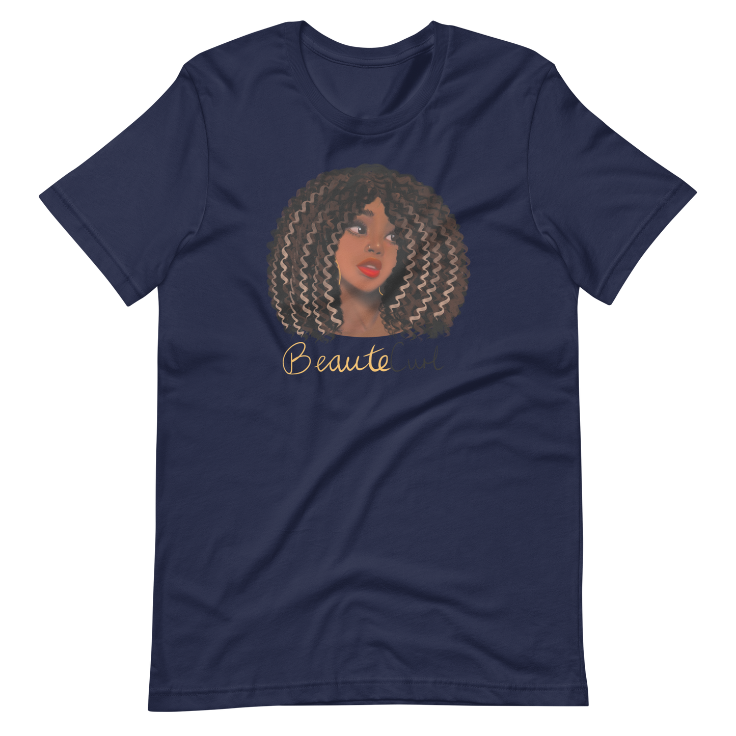 Wavy Hair Beaute Unisex t-shirt