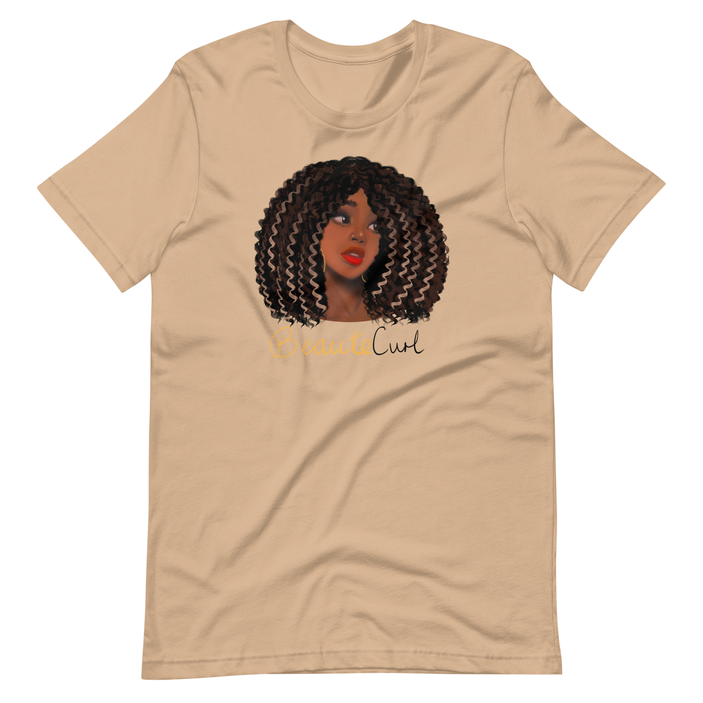 Wavy Hair Beaute Unisex t-shirt