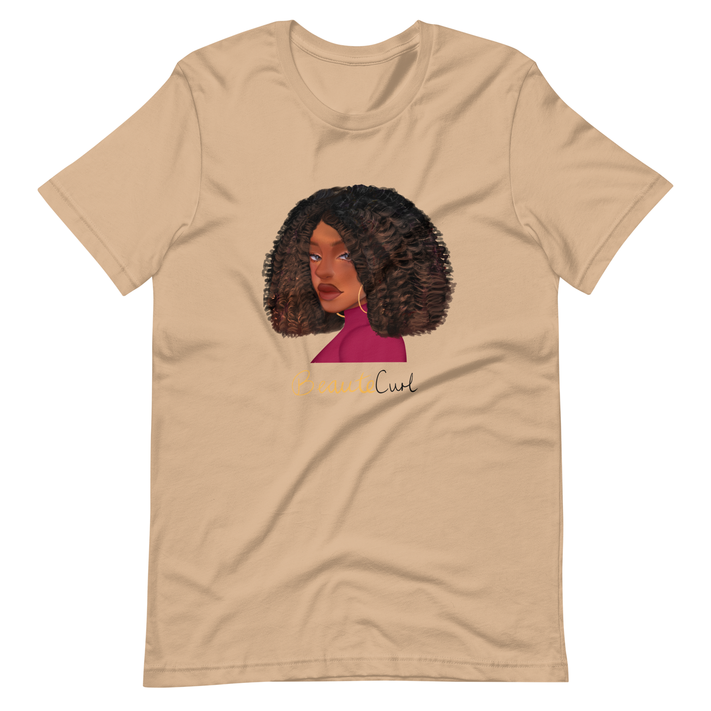 Curly Bob Beaute Unisex t-shirt