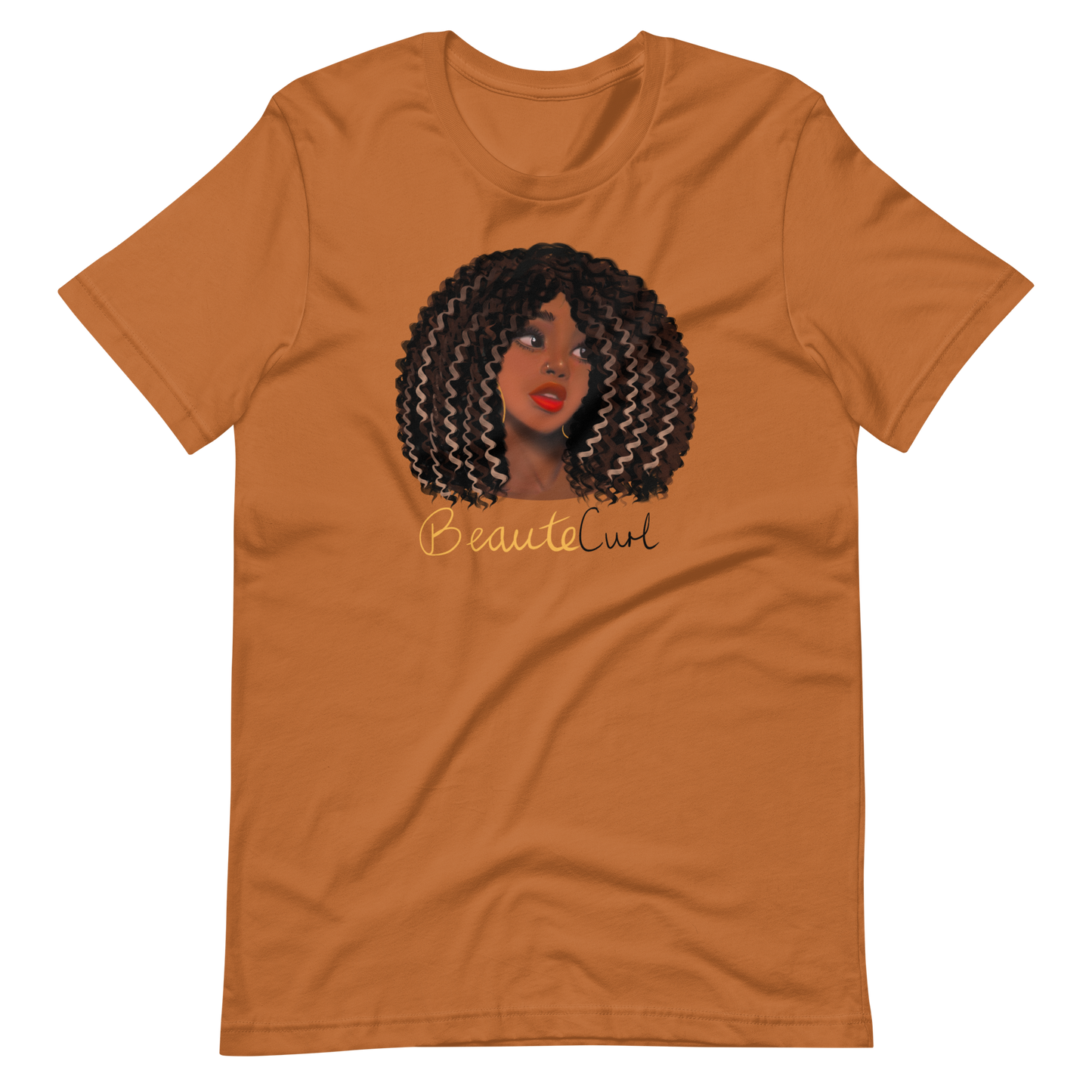 Wavy Hair Beaute Unisex t-shirt