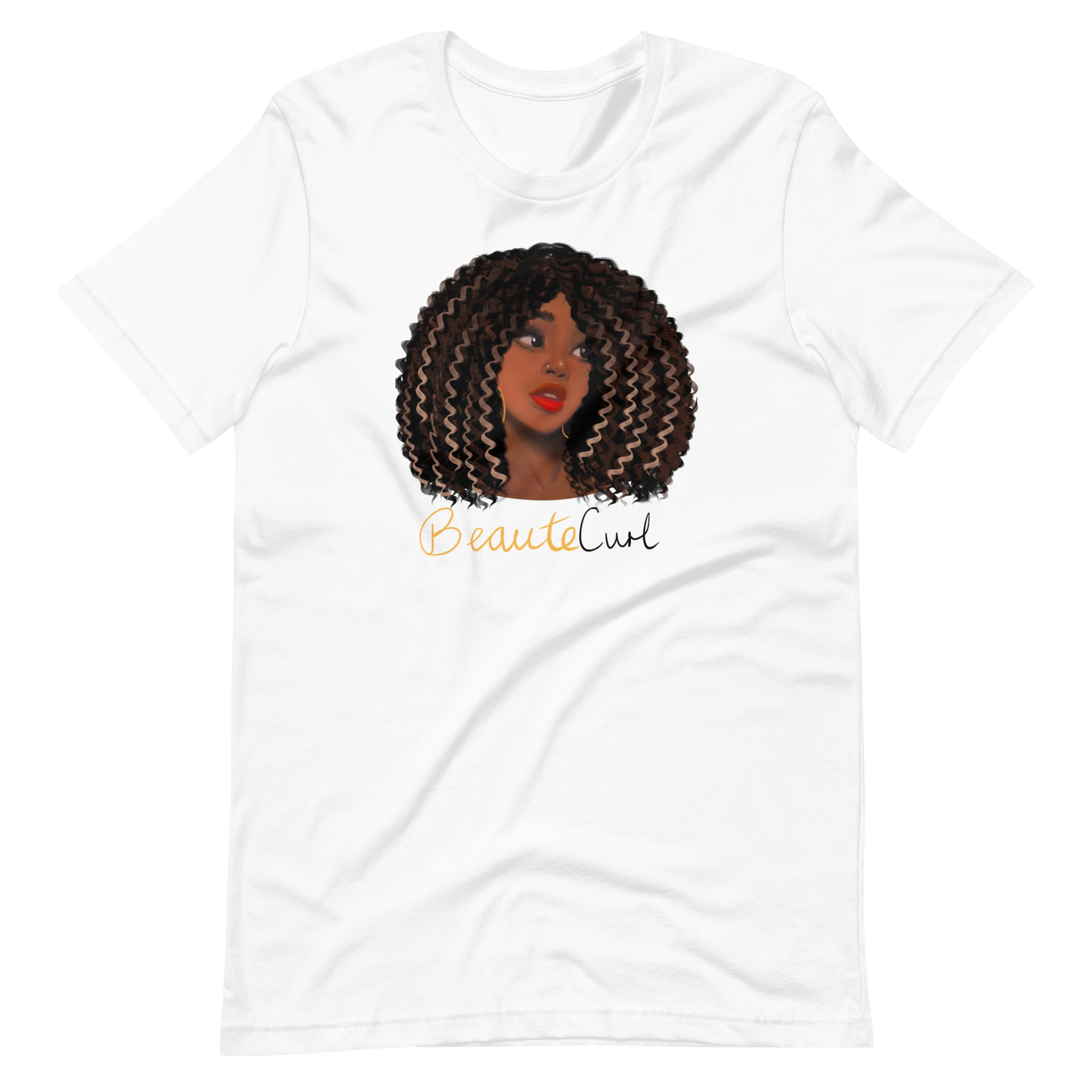 Wavy Hair Beaute Unisex t-shirt