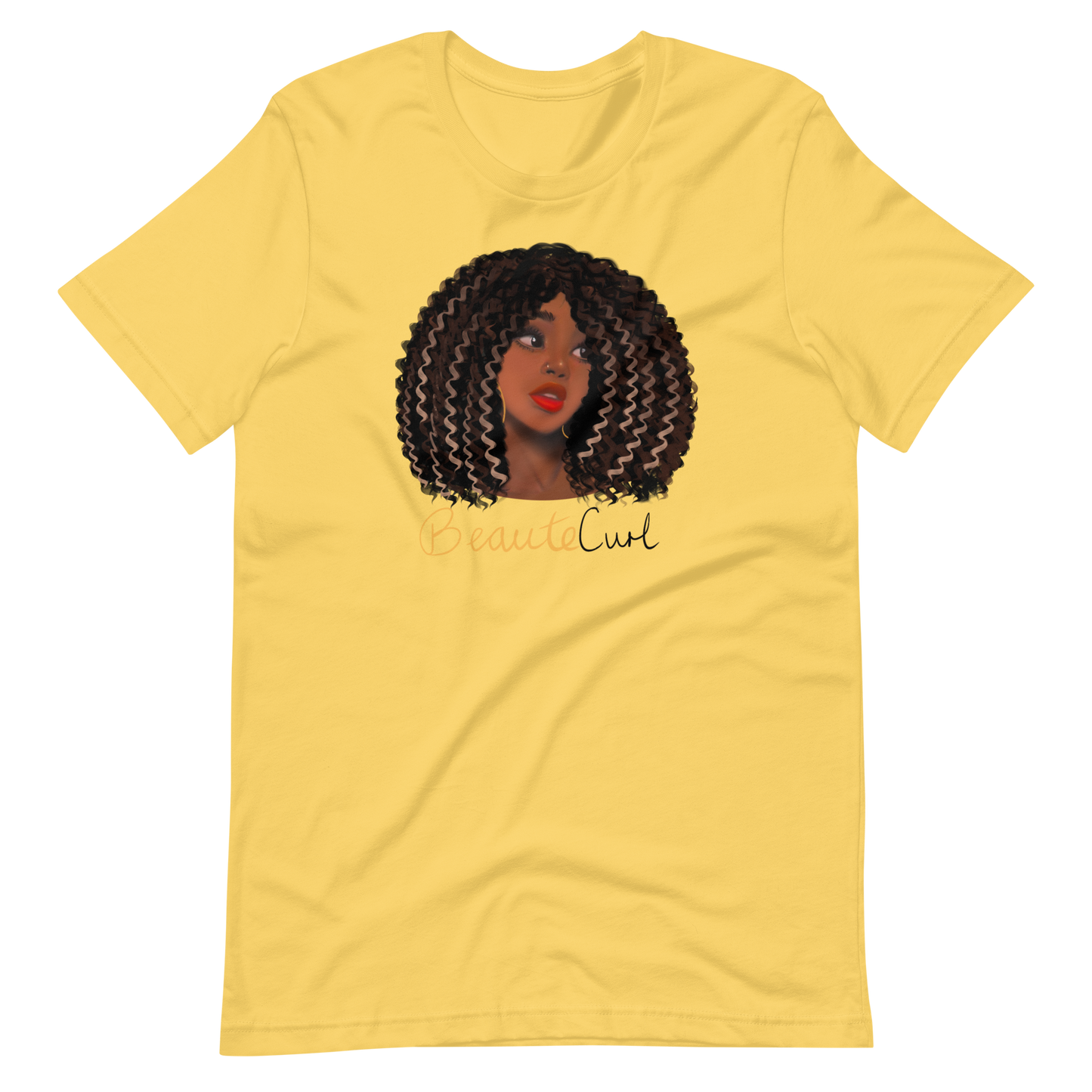 Wavy Hair Beaute Unisex t-shirt