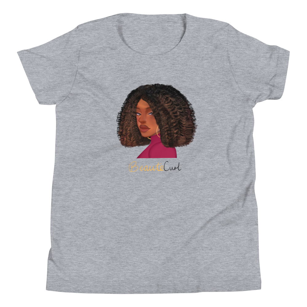 Curly Bob Beaute Youth Short Sleeve T-Shirt