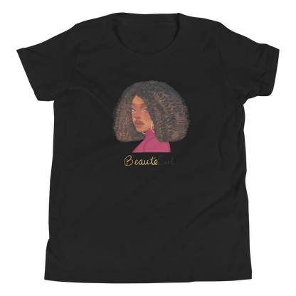 Curly Bob Beaute Youth Short Sleeve T-Shirt