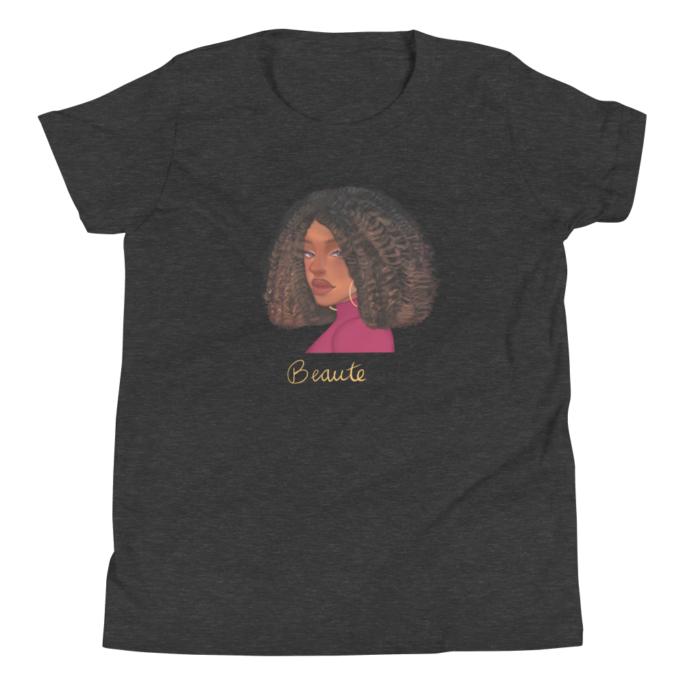 Curly Bob Beaute Youth Short Sleeve T-Shirt