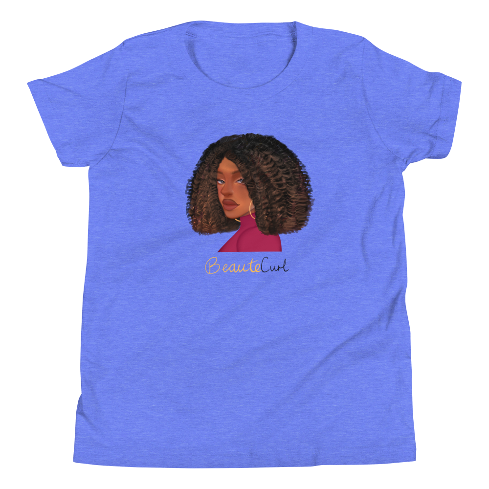 Curly Bob Beaute Youth Short Sleeve T-Shirt