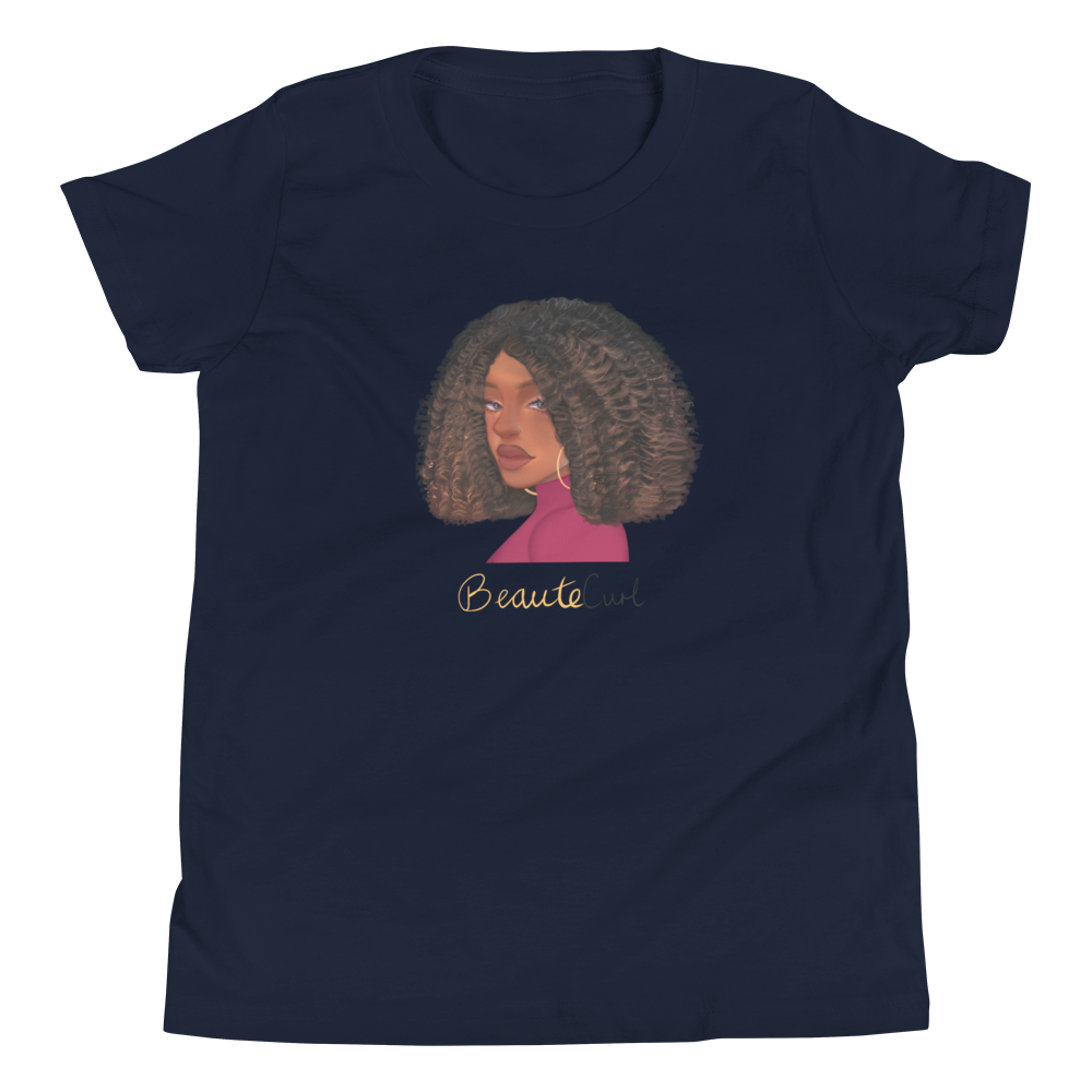 Curly Bob Beaute Youth Short Sleeve T-Shirt