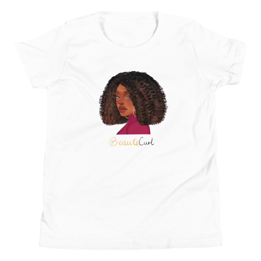 Curly Bob Beaute Youth Short Sleeve T-Shirt